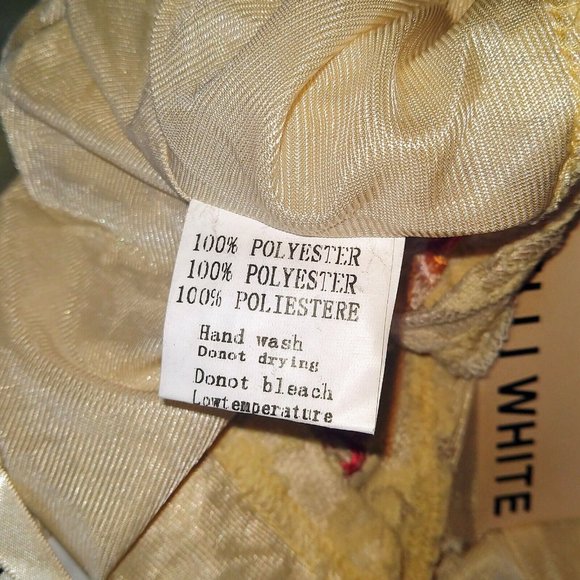 ELLI WHITE Womens Cami Tank Top Size Small Embroidered Lined Lace Ruffle - Picture 6 of 7